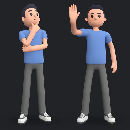 Man stylized character