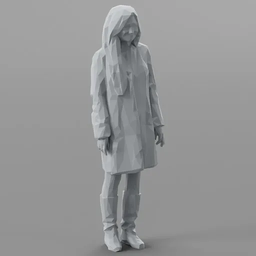 Lowpoly Female Standing