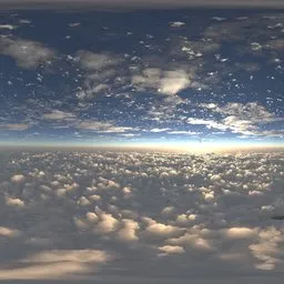 Sky above the clouds