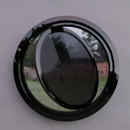 Minimalist Aesthetic Iron Round Window