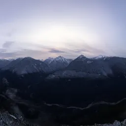 Mountain Landscape Twilight