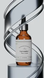 Minimal Cosmetic Bottle Product Scene