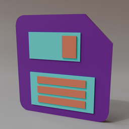 Low Poly Floppy Disk