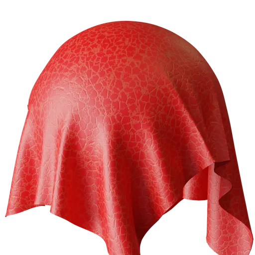 Flat Grain Red Leather