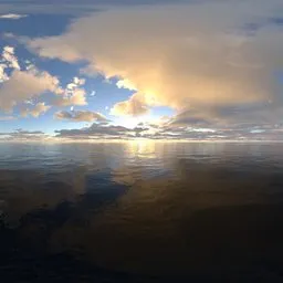 Red light evening cloud