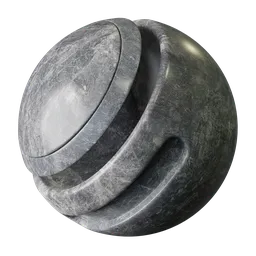 High-quality PBR Grey Marble texture for realistic 3D rendering in Blender and other 3D applications.