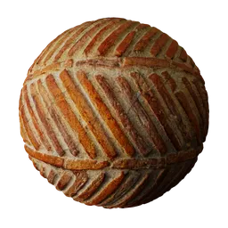 Brick herringbone Cracked