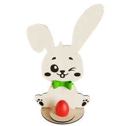 Easter bunny figurine