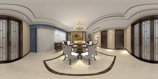Warm Light Dining room