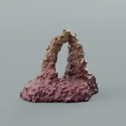Stylized cliff sculpture