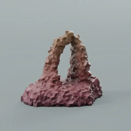 Stylized cliff sculpture