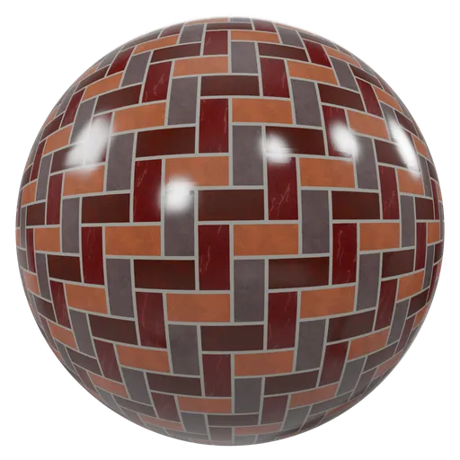 High-quality multi-tiles floor texture for Blender 3D, featuring ultra-realistic PBR design with 4K resolution.