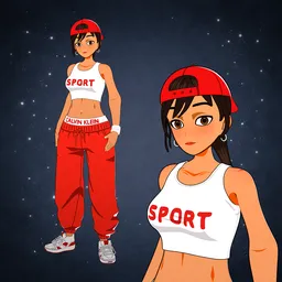 Stylized Sport Girl