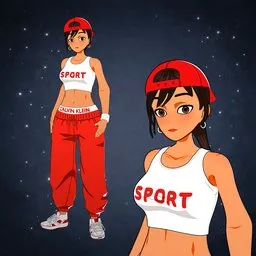 Stylized Sport Girl