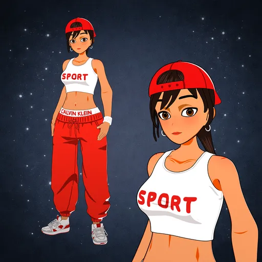 Stylized Sport Girl