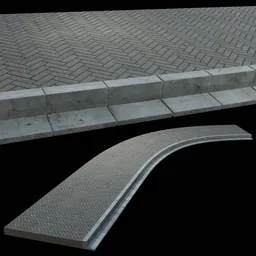 Realistic shapeable Street Floor