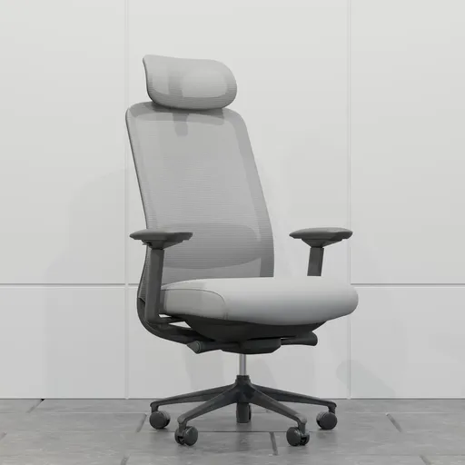 Light Gray Mesh Office Chair