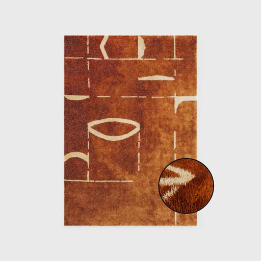 Brown and beige Rug