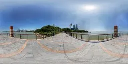 Beachfront terrace during the day