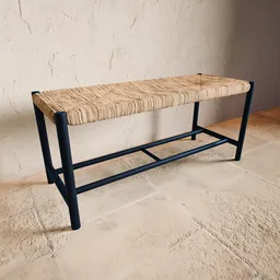 Rattan Bench