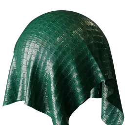 Emerald Green Crocodile Leather