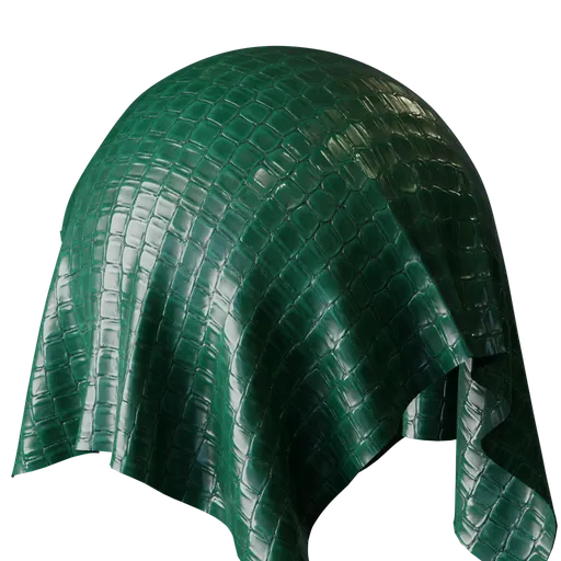 Emerald Green Crocodile Leather