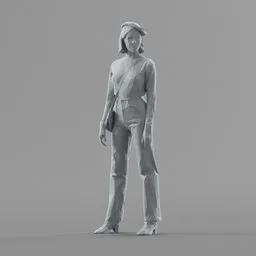Lowpoly Female Standing