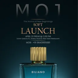 Perfume launch infographic