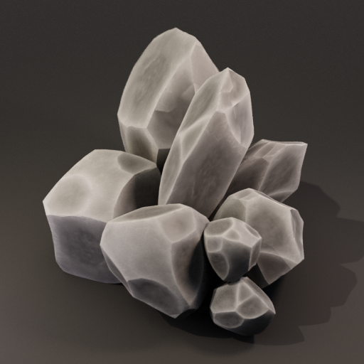 Stylized Rock Pile | 3D Environment Elements models | BlenderKit