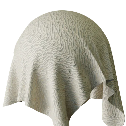 Graphical White Velvet