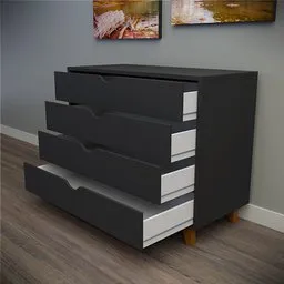 Chest of drawers Black