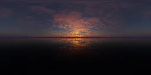 Dramatic Sky Lake Reflection