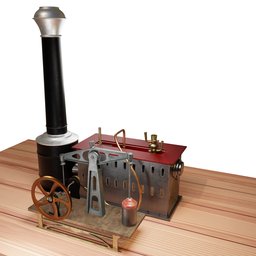 Late 19th century toy steam engine