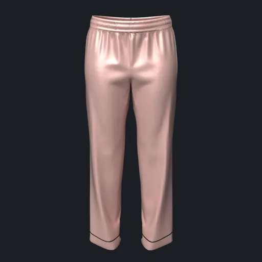 Womens Long Sleeve Silk Pajama Bottoms