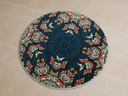 Intricate Persian rug 3D model with detailed patterns, optimized for Blender rendering.