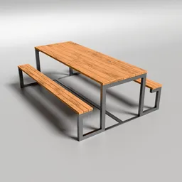 Green Picnic Table