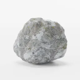 Realistic 3D rock model with detailed textures, perfect for Blender environment design.