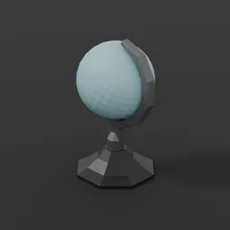 Low Poly Uranus Globe