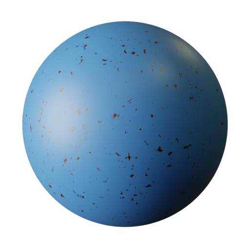Chipped Blue Paint