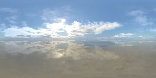 Overcast blue sky