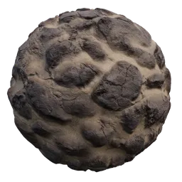 High-resolution 4K PBR Rocky Desert Ground texture for 3D modeling and rendering.