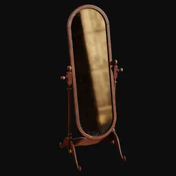 Oval Cheval Standing Mirror