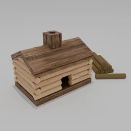 Log Cabin Incense Burner