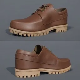 Leather Casual Work Shoe