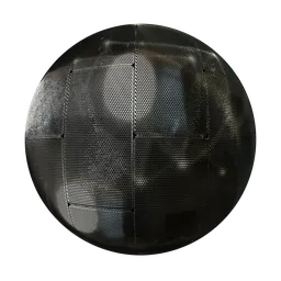 High-resolution PBR metal panel texture for 3D rendering in Blender, featuring realistic seamless surface details.