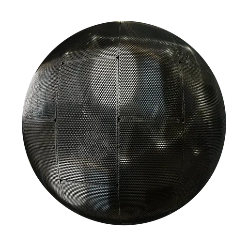 High-resolution PBR metal panel texture for 3D rendering in Blender, featuring realistic seamless surface details.