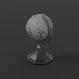 Low Poly Mercury Globe