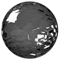 Hexagonal Pattern Glass