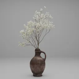 Dried White Wildflower