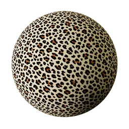 High-resolution PBR leopard print texture for 3D modeling in Blender, suitable for clothing and wallpapers.